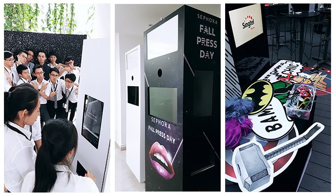 Cheeseeffects GIF booth is customize and can placed in any space