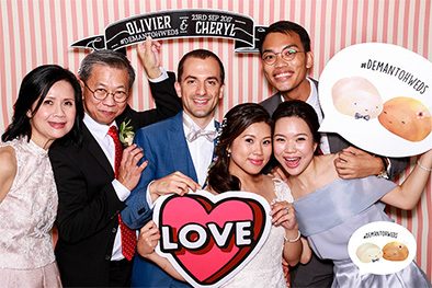 Cheeseeffects instant photo booth for wedding service