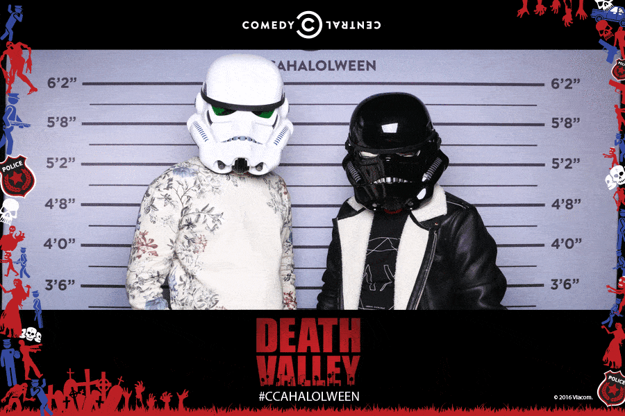 Gif booth for "Death Valley" Halloween event